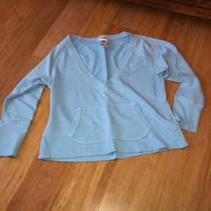 Blue deep neck Talbots sweater